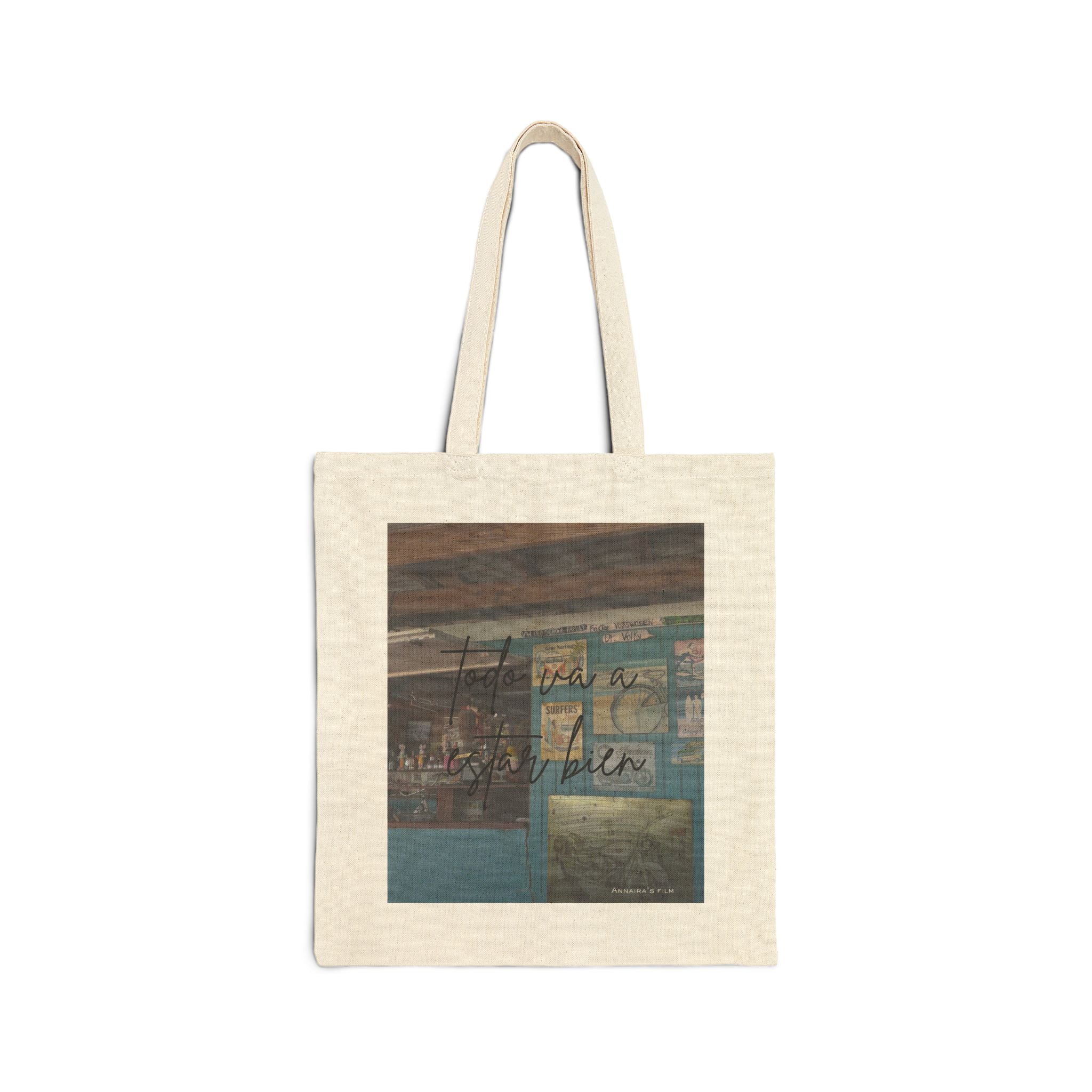 Tote Bag with 'Everything is Going to Be Alright' Phrase