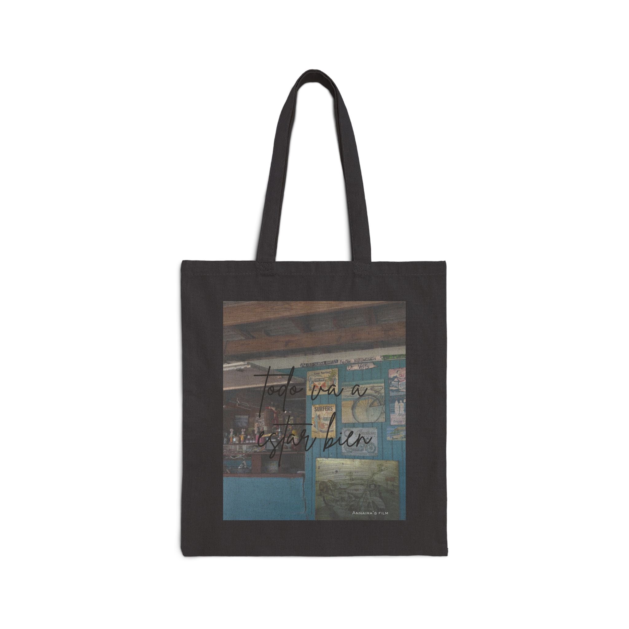 Tote Bag with 'Everything is Going to Be Alright' Phrase